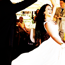 Bride dancing at wedding
