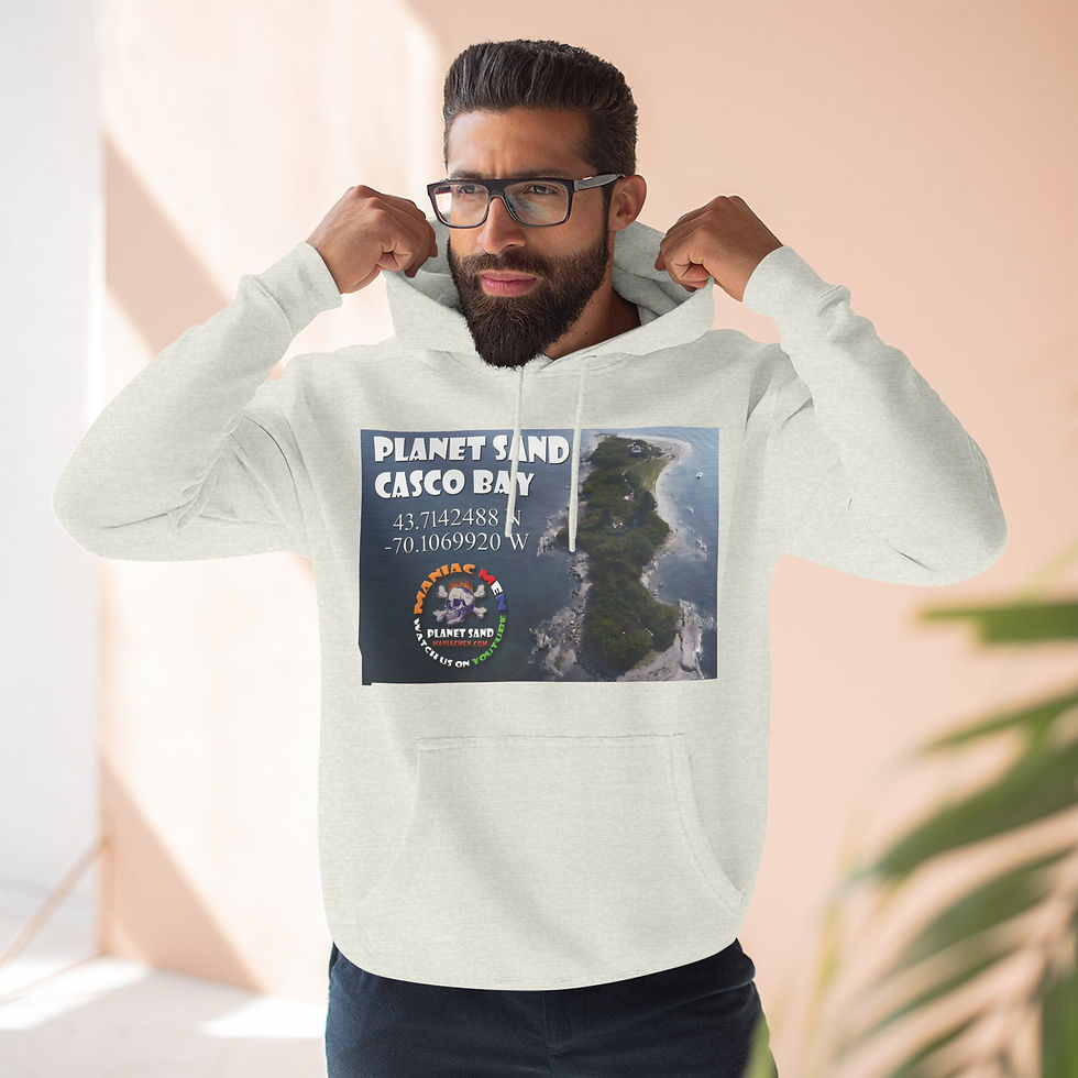 Thumbnail: Maniac Men’s Three-Panel Fleece Island Hoodie