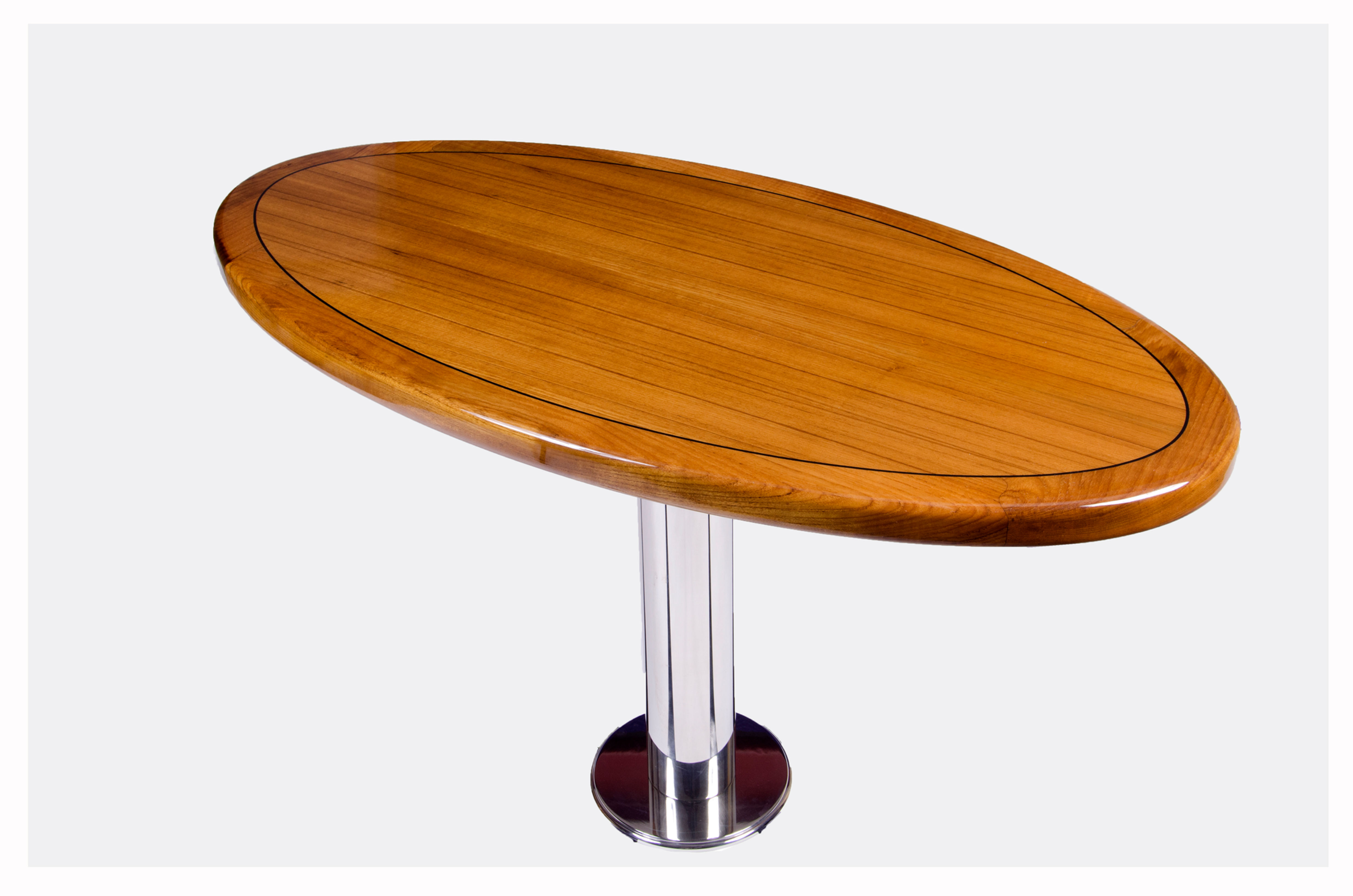 OVAL SHAPED TEAK TABLE TOP