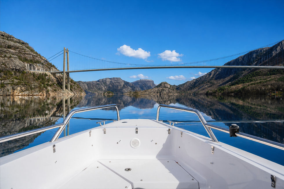 Calm fjord landscape near Stavanger experienced on a private fjord tour in Norway