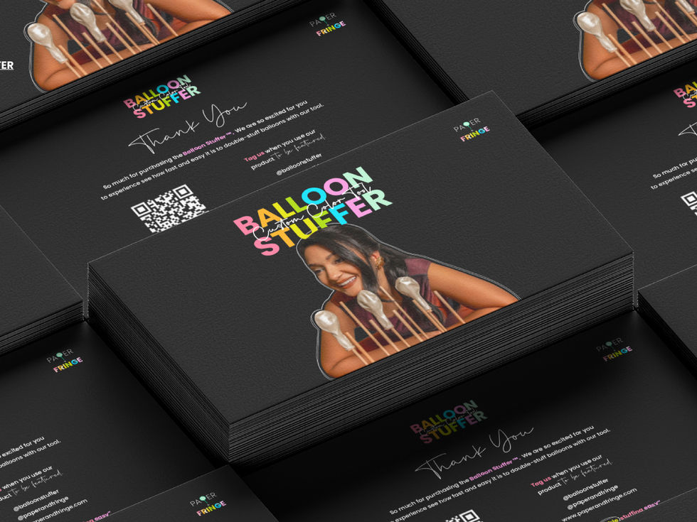 THE BALLOON STUFFER — PACKAGING & VISUAL DESIGN