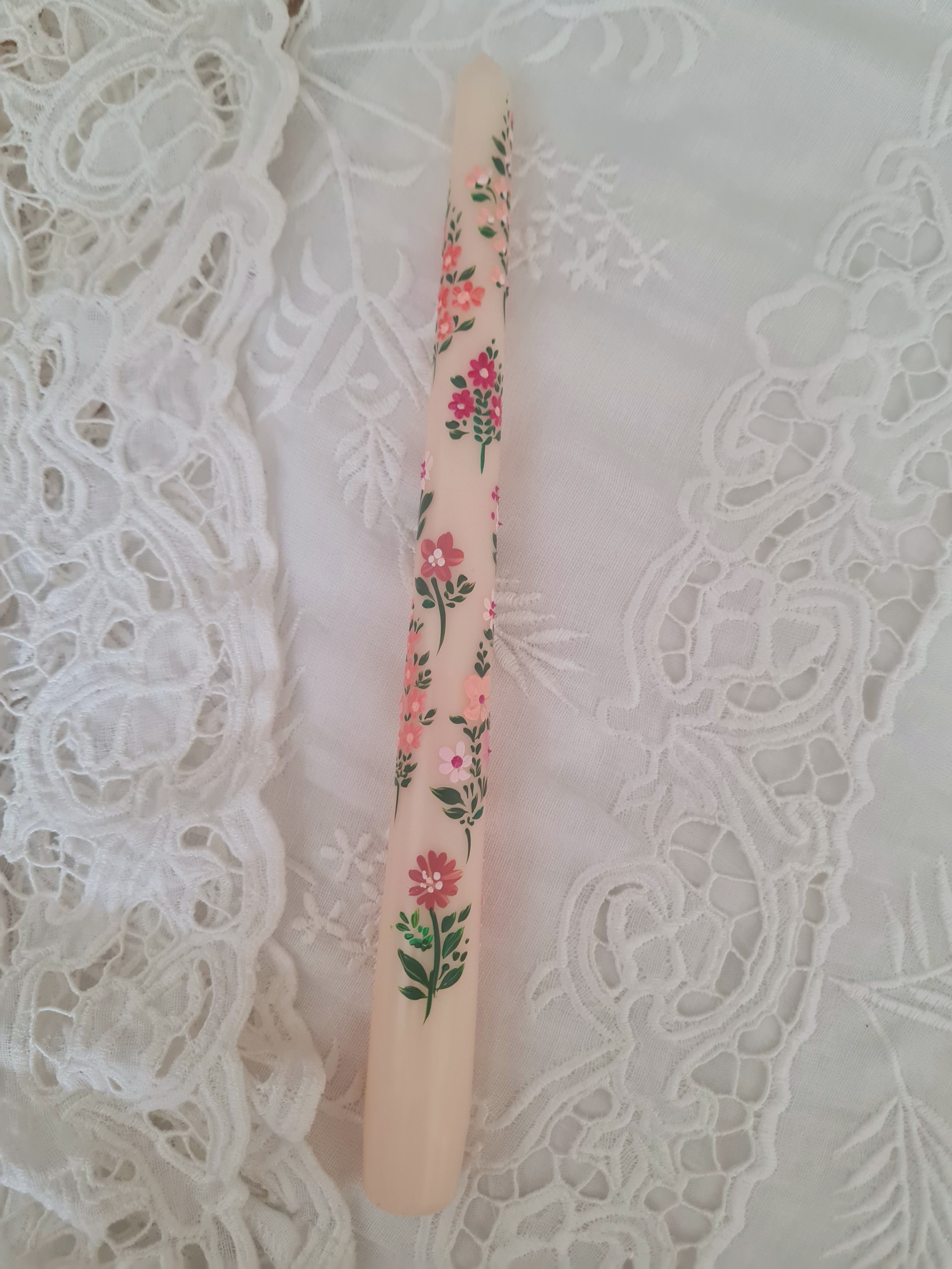 Harvest Moon! Hand Painted Candle