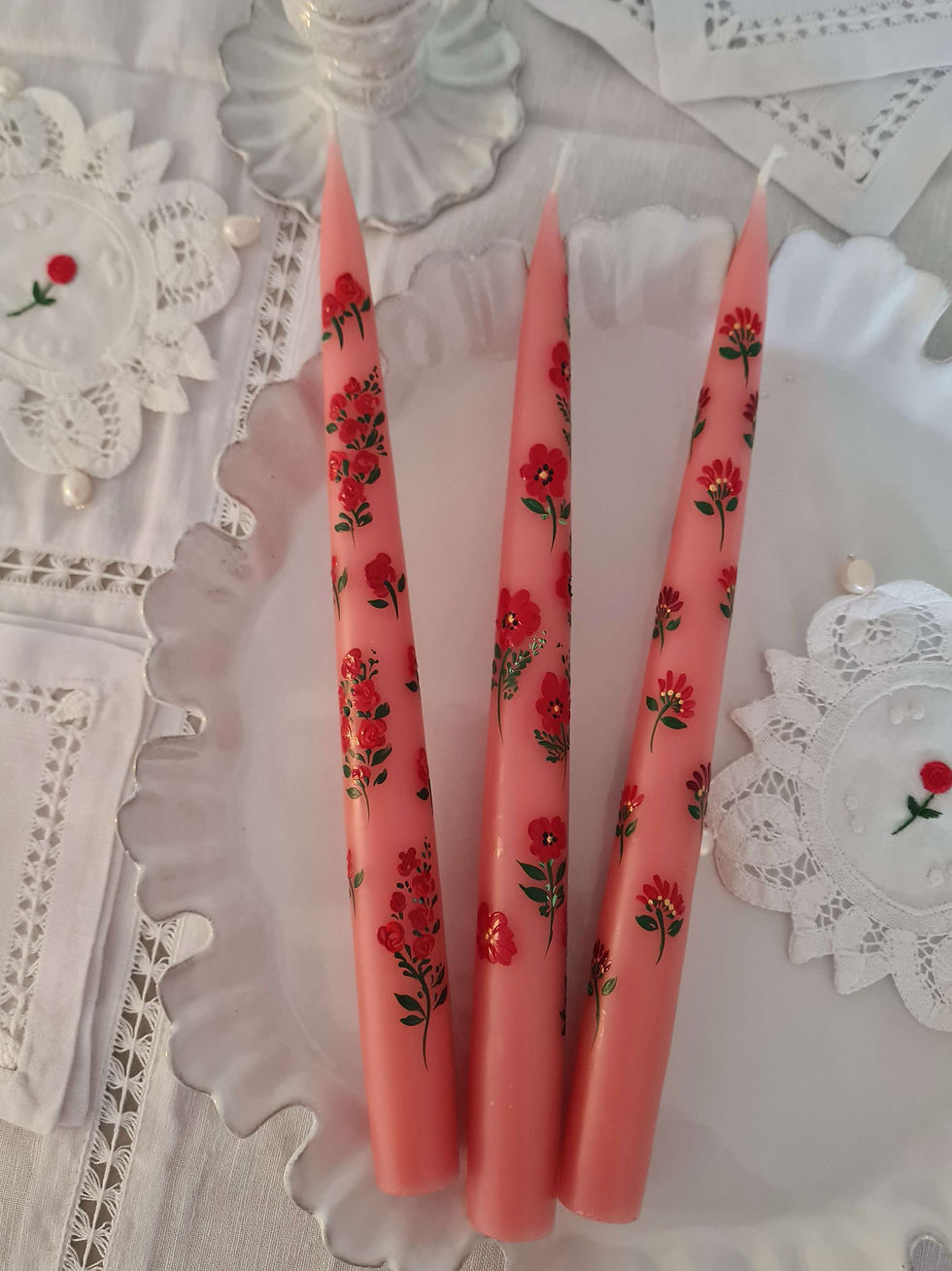 Thumbnail: Garden Gaze! Hand Painted Candle