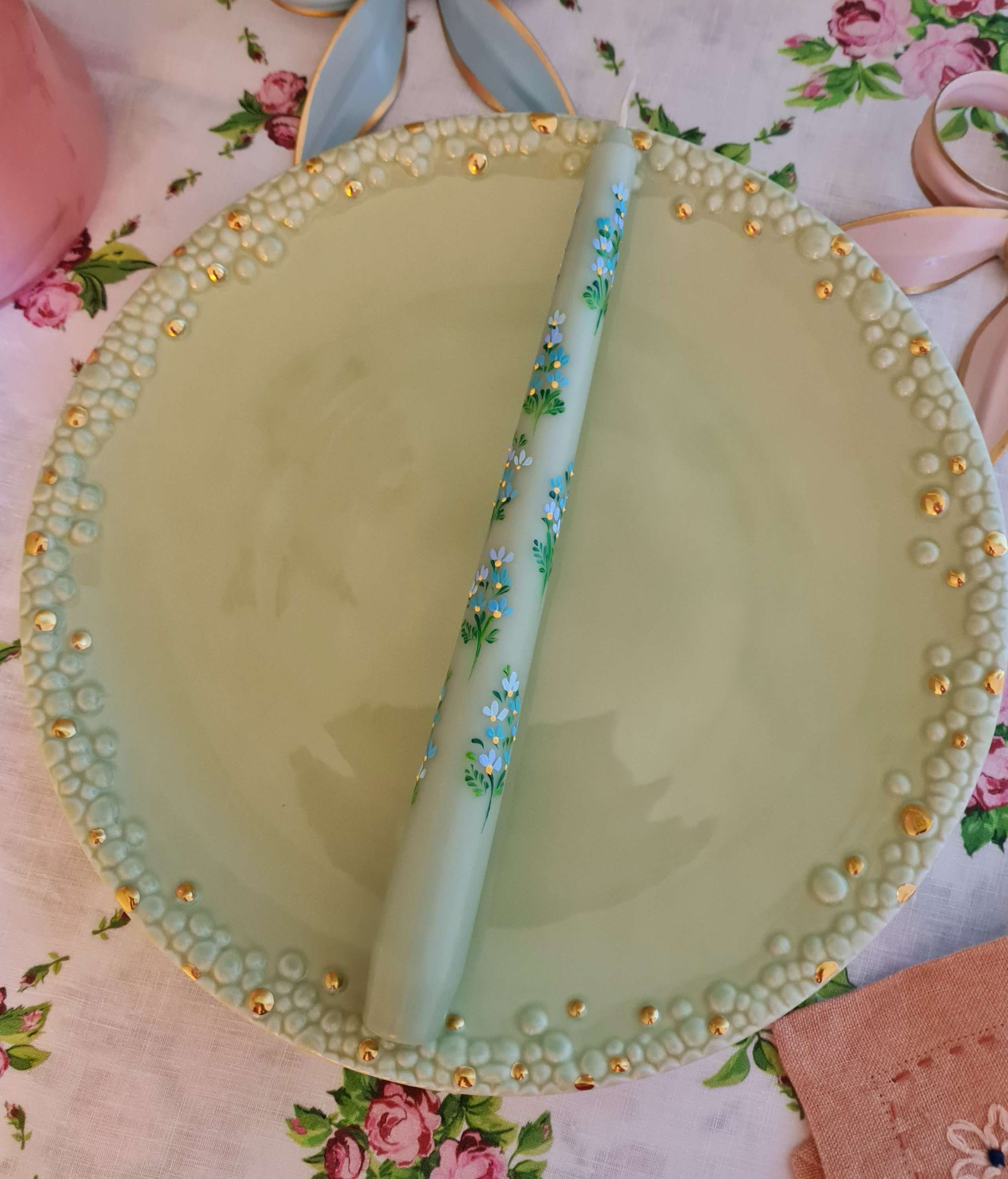 Bella! Hand Painted Candle