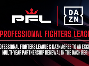 Professional Fighters League & DAZN Agree to an Exclusive Multi-Year Partnership Renewal in the DACH Region
