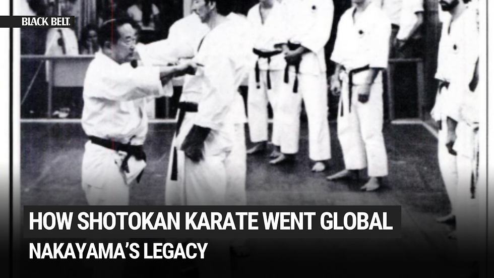 How Masatoshi Nakayama Carried Shotokan Karate Across Continents—and How Black Belt Magazine Helped Tell His Story