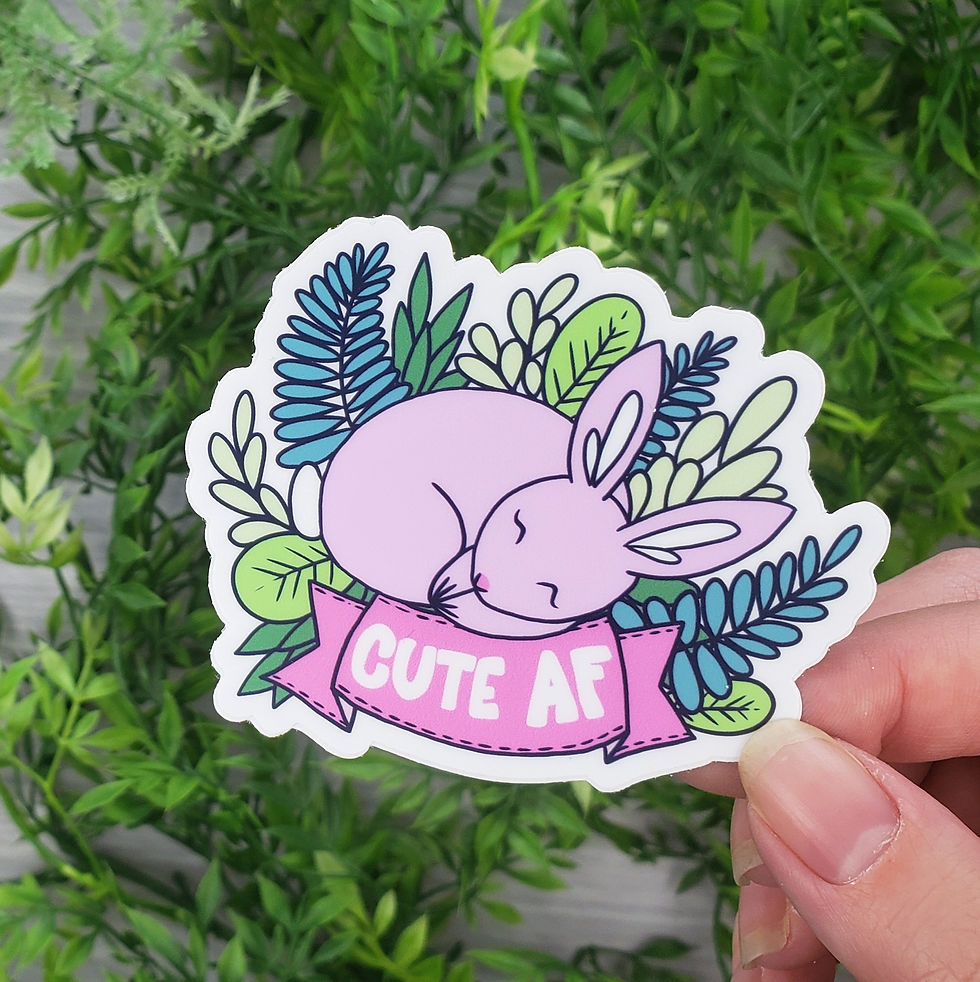 Thumbnail: Sassy Sleepy Animal Vinyl Sticker Set