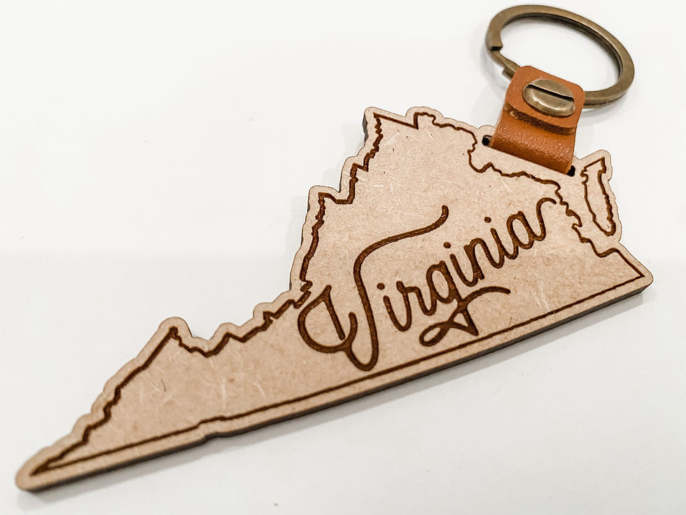 Thumbnail: Old Fashioned Virginia Keychain
