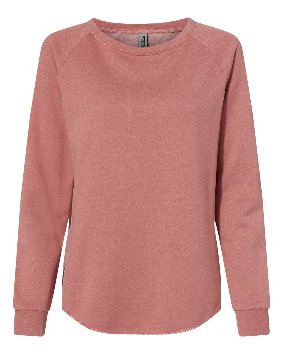 Thumbnail: Rooted & Est. In Love Crew Neck Sweatshirt Dusty Rose Front View