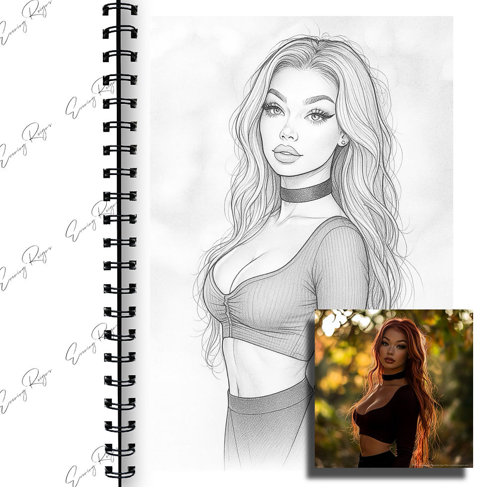 Thumbnail: Autumn Girls Coloring Pages Bundle – Cozy Fall Fashion