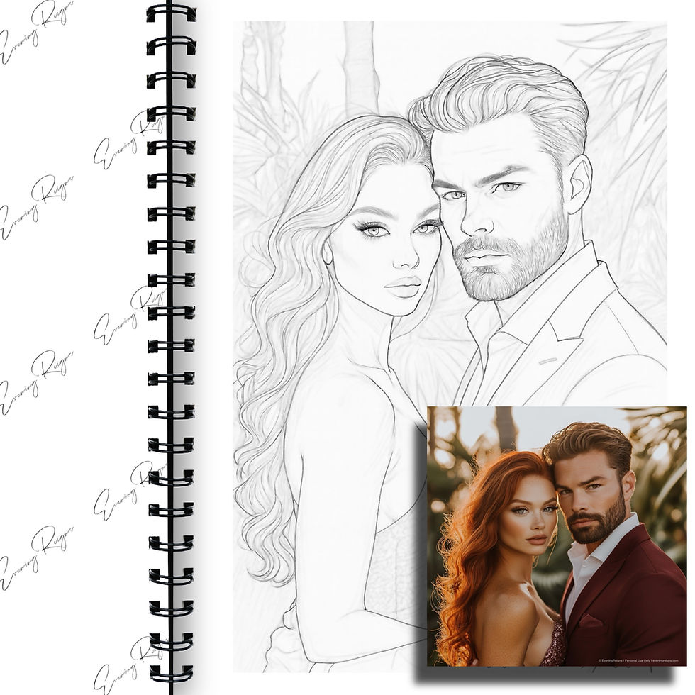 Thumbnail: Family Coloring Pages Bundle, Motherhood Love Art, 12 Pages + Original Artwork