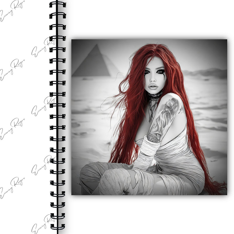 Thumbnail: Desert Temptress Coloring Pages – Mummy Desert Queen Vol 2 | 7 Files