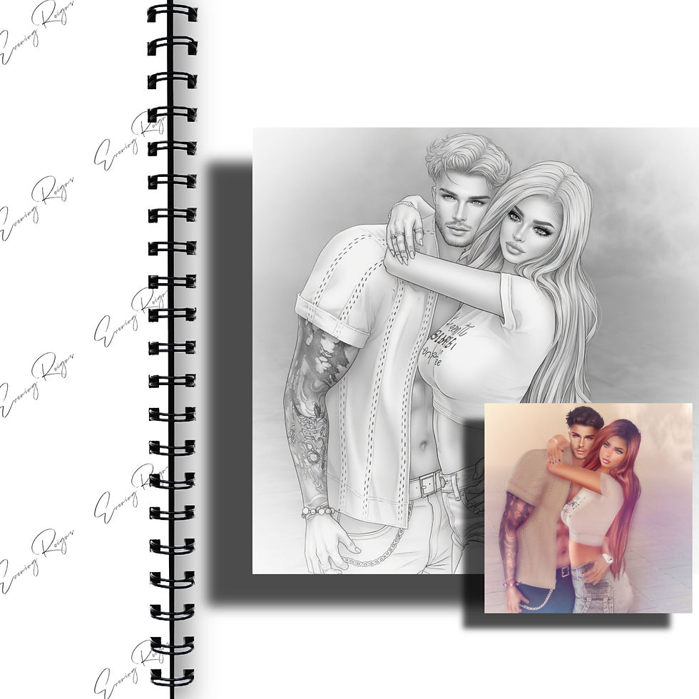 Thumbnail: Romantic Couples Coloring Pages – Luxury Glam Coloring Virtual Dolls