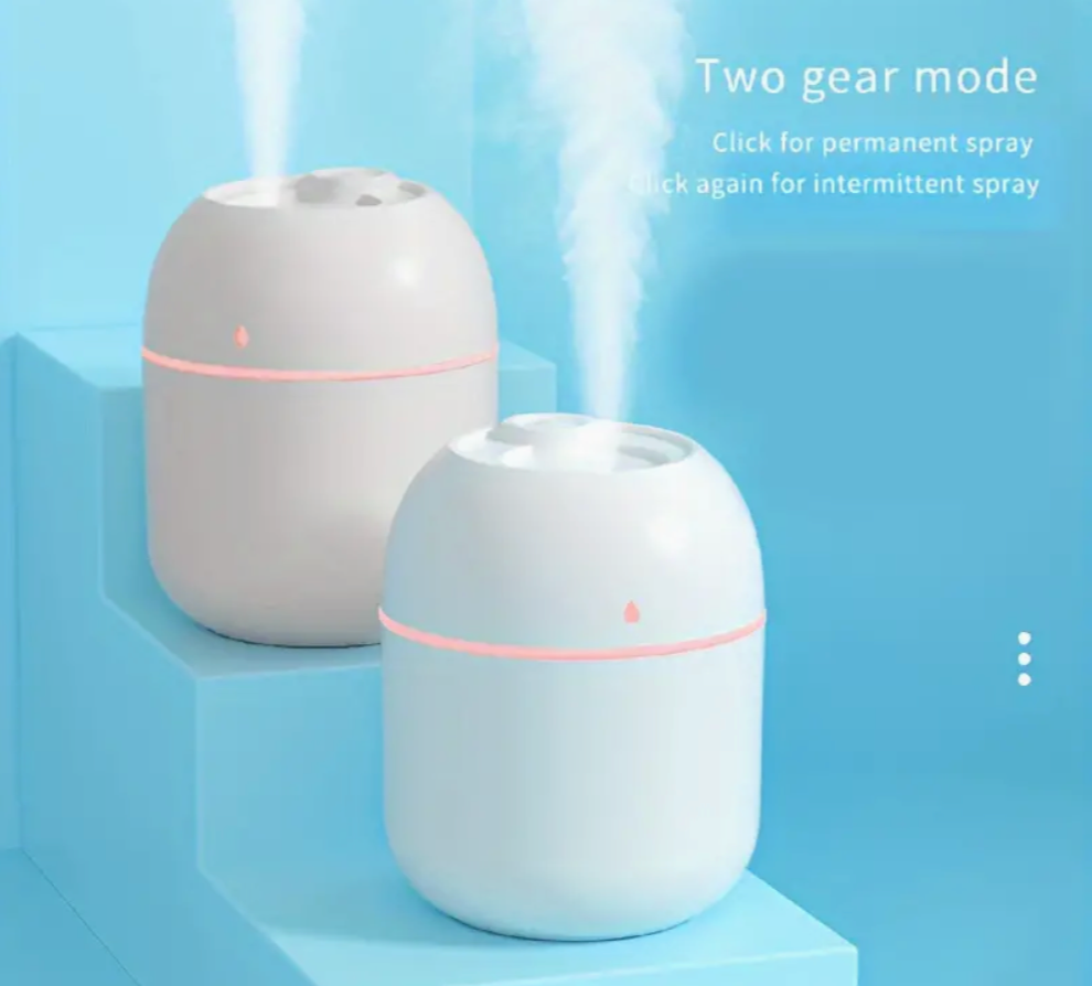 Mini Humidifier/Diffuser (USB 7.44oz, White)