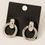 Thumbnail: Gold Dipped Door Knocker Earrings