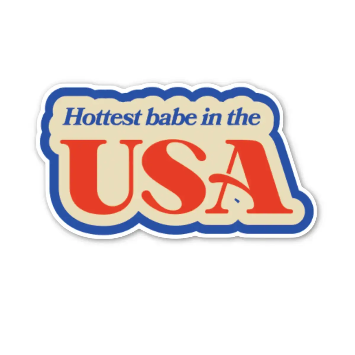 Hottest Babe in the USA Sticker