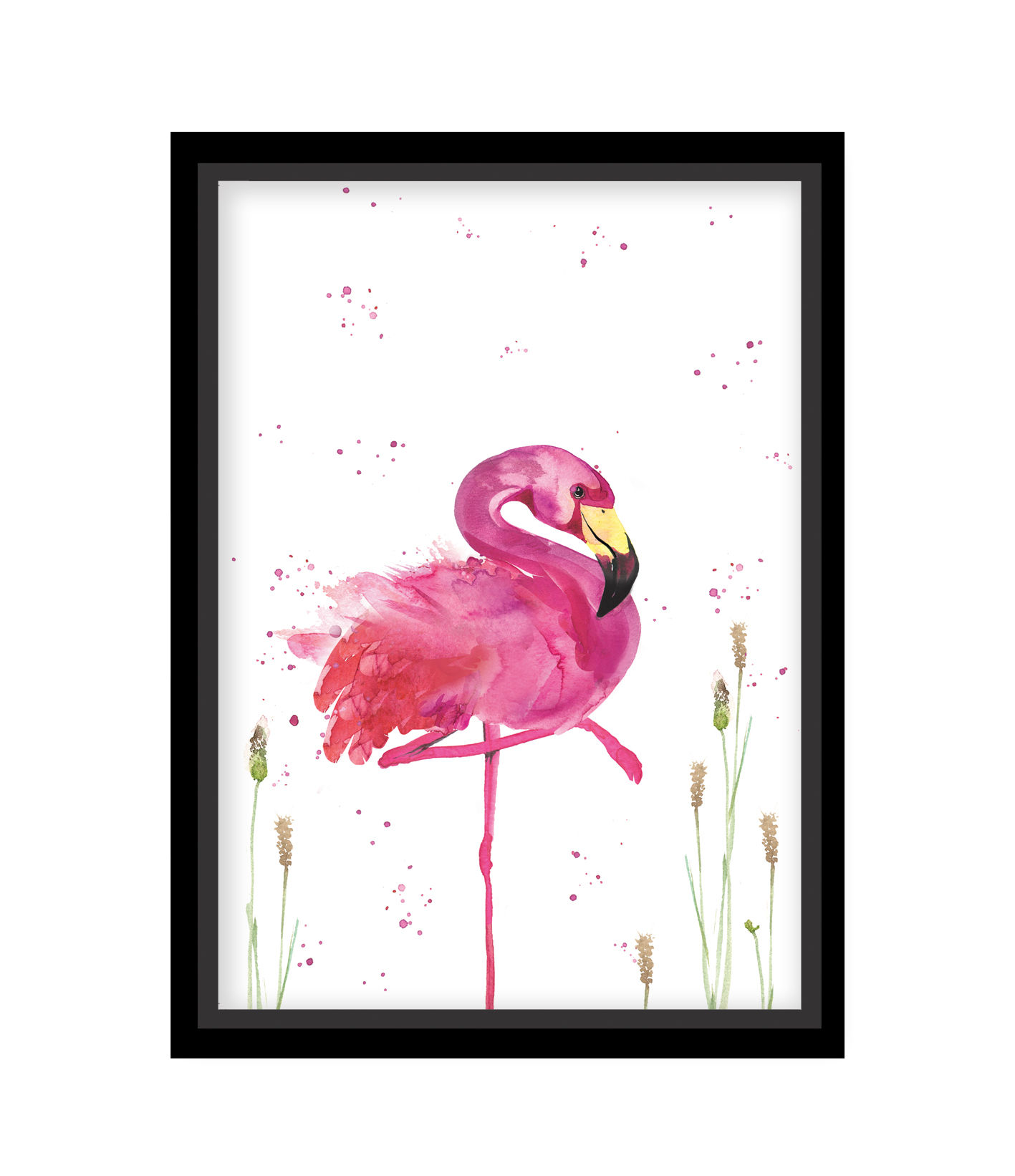 Regal Flamingo Wall Print