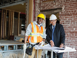 Réunion sur le chantier