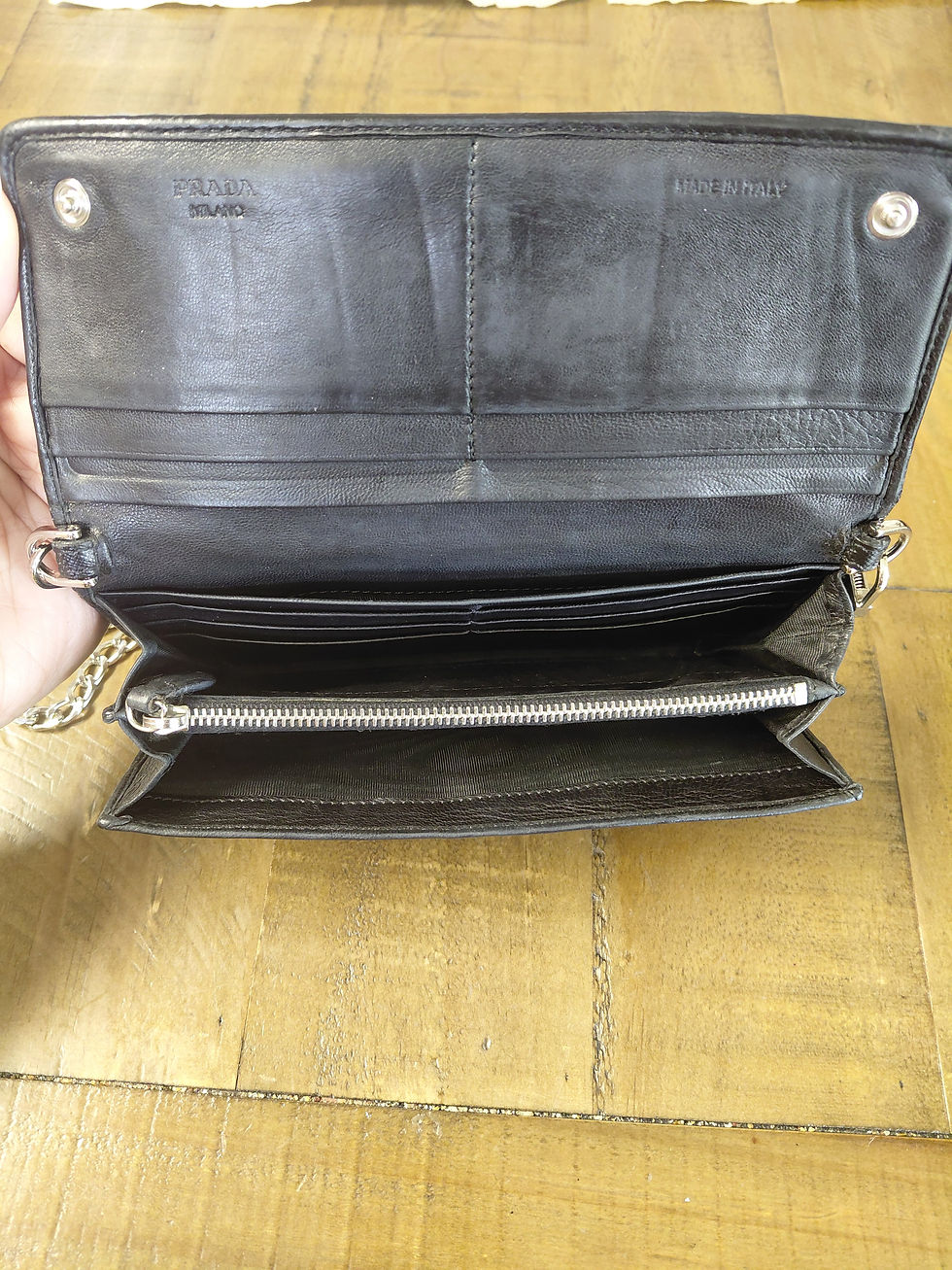 Thumbnail: Prada Leather Wallet on Chain