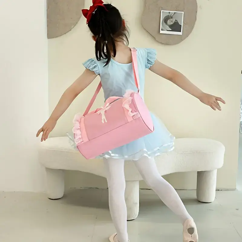 Küçük resim: pembe bale çantası