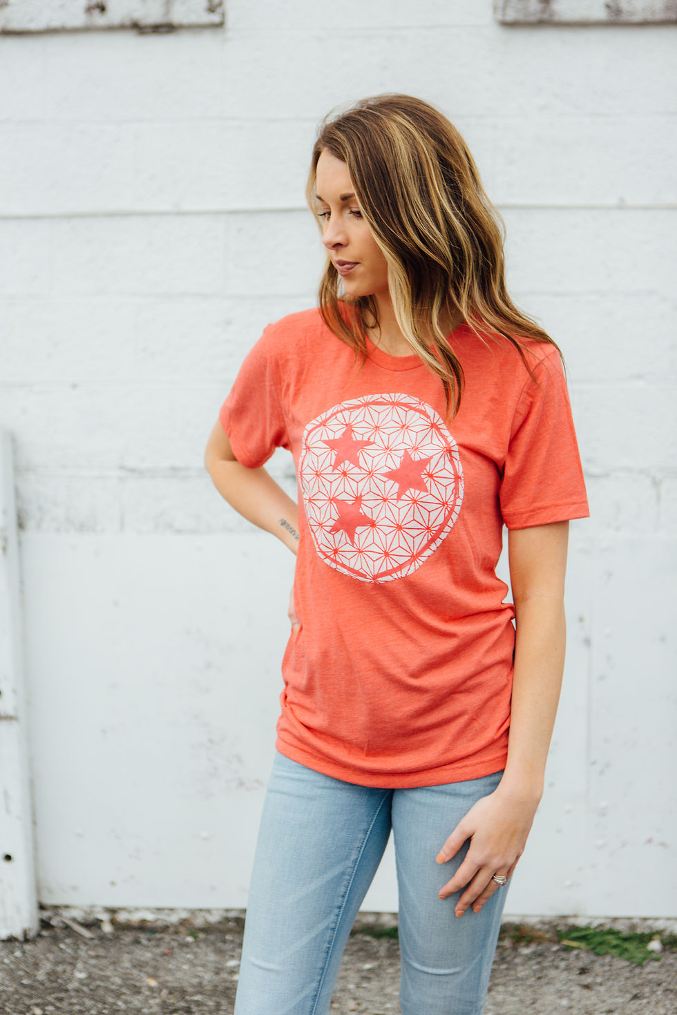 Thumbnail: Red Geo Tristar Tee