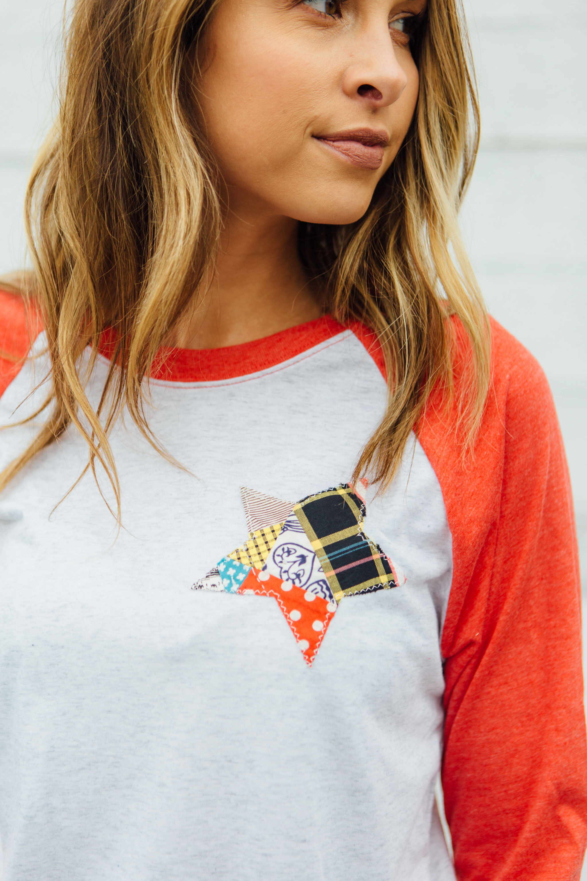 Patchwork Star Raglan