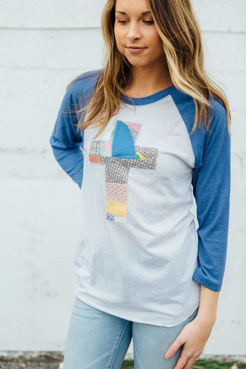 Thumbnail: Patchwork Cross Raglan