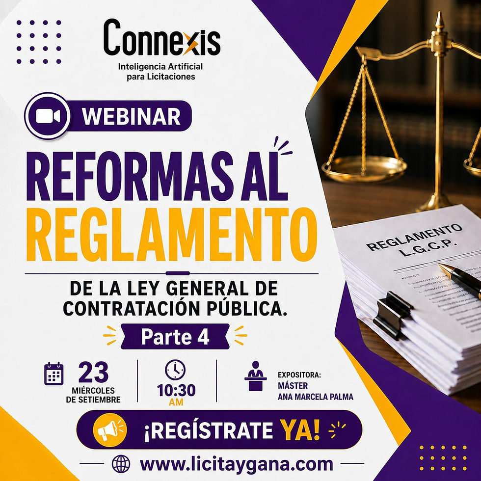 Webinar Costa Rica: Reformas al Reglamento de la Ley de Contratación Pública. Parte 4
