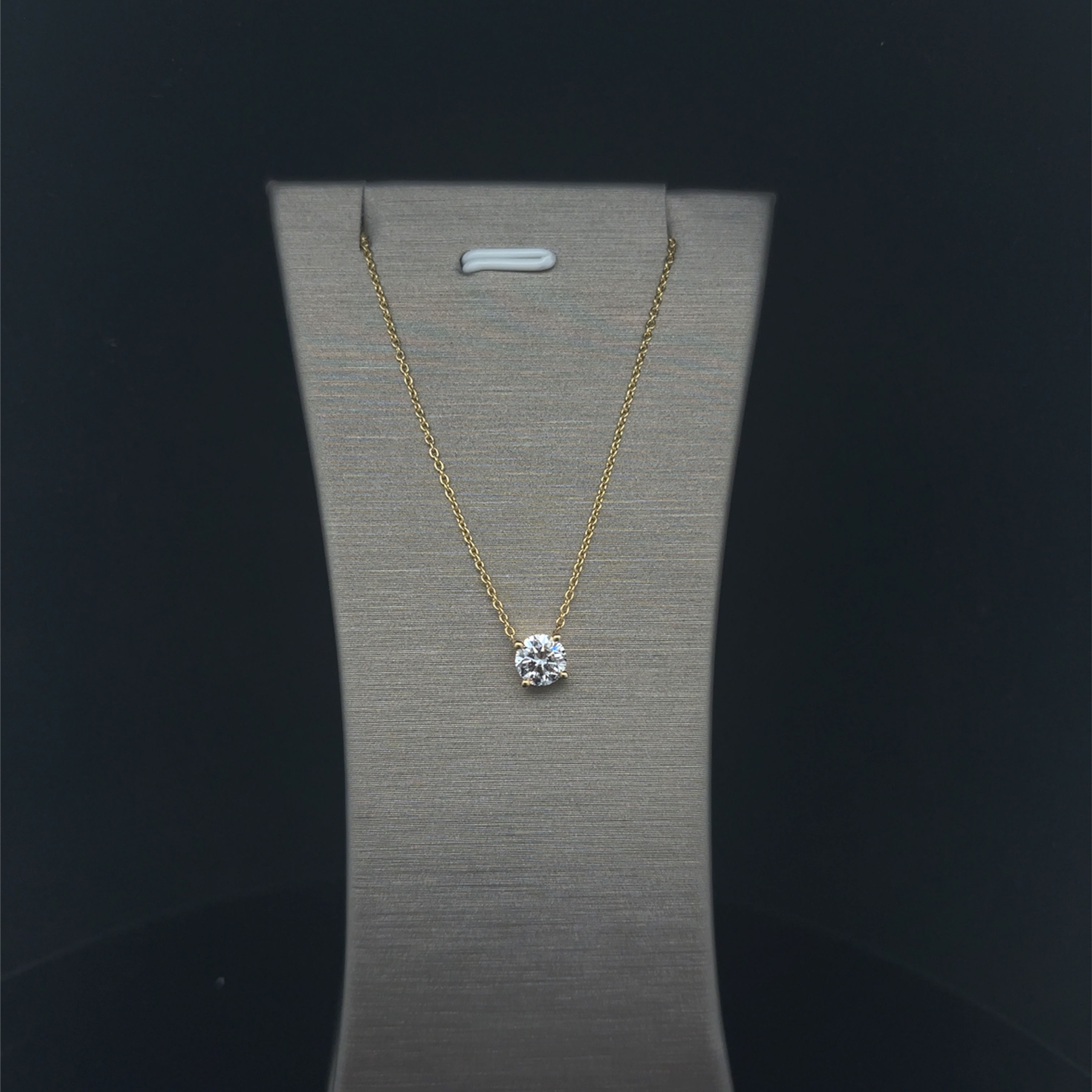 Lab-Grown 0.50ctw Solitaire Pendant