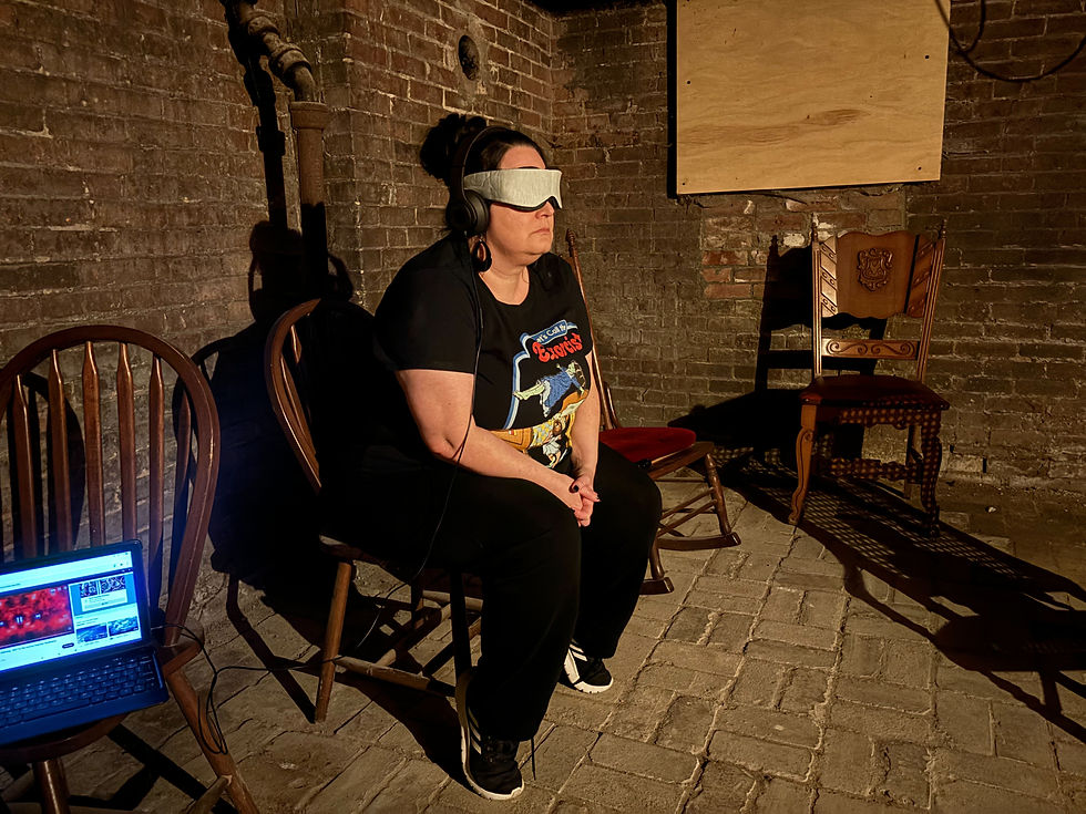 Jennifer During the Sound Experiment