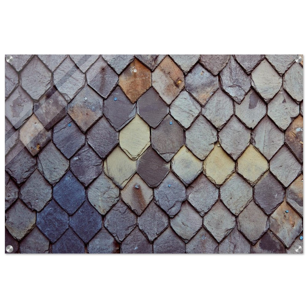 Handwerkskunst - Schiefer Goslar Abstrakt | Premium Acryl Print