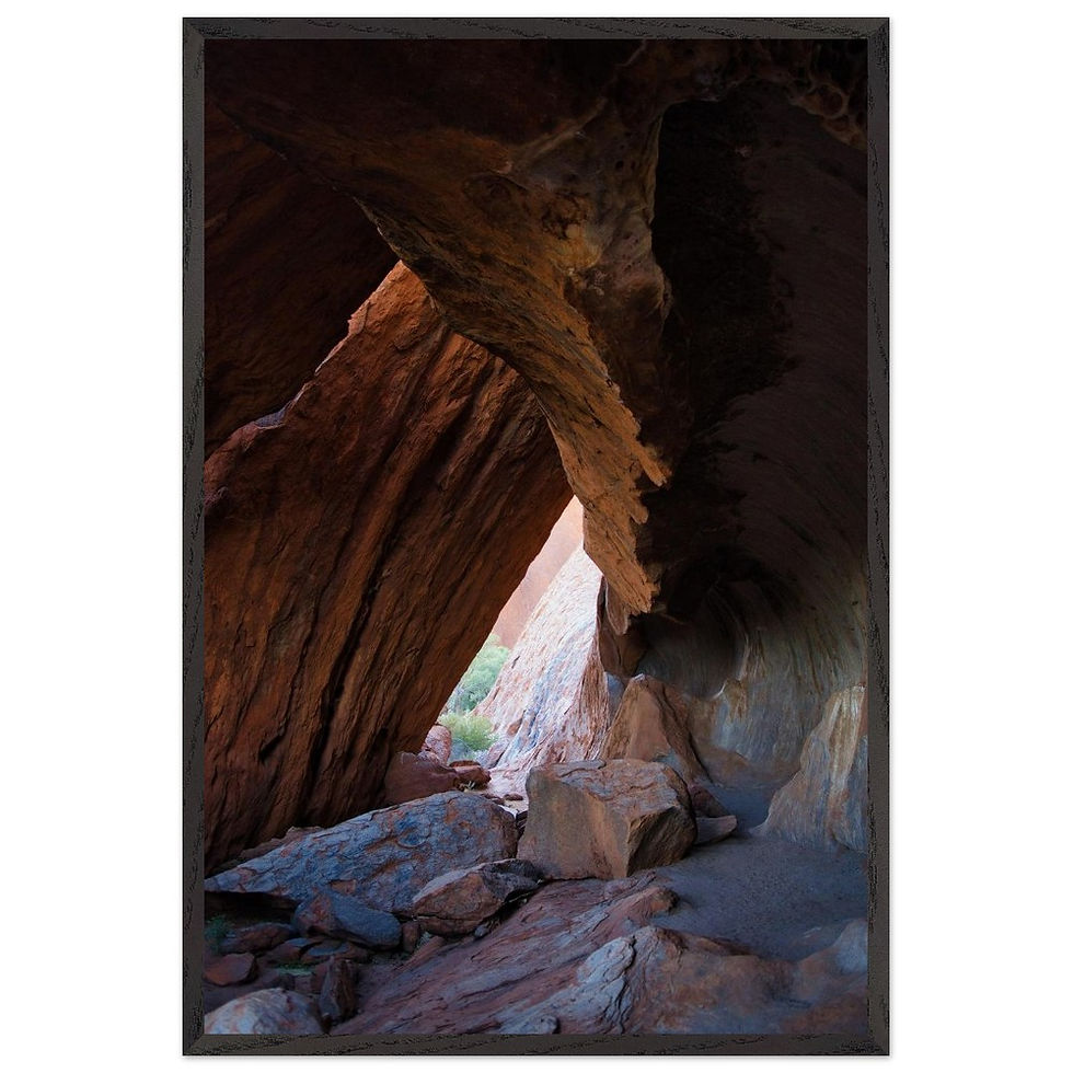 Der Atem des Kontinents - Premium Holzrahmen Poster