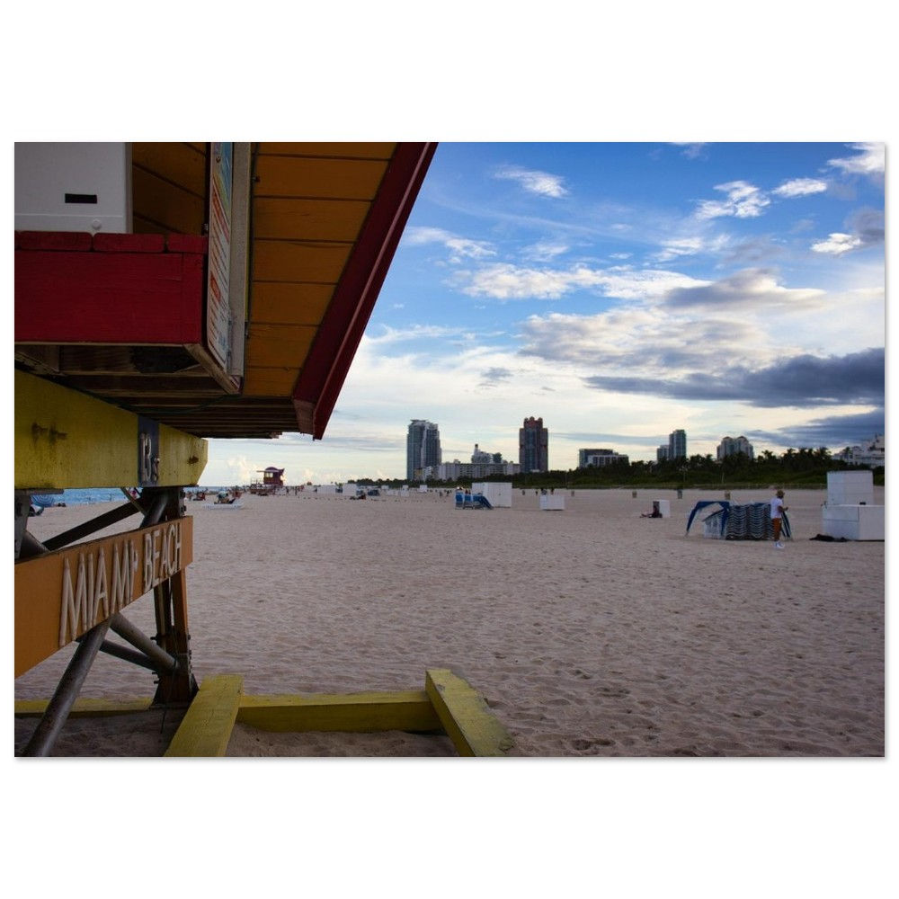 Miami - Miami Beach Skyline Florida | Fine Art Poster