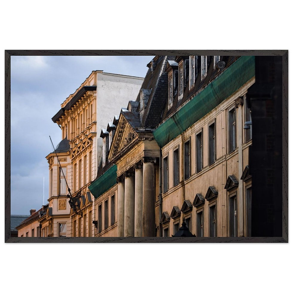 Im Herzen Schlesiens - Premium Holzrahmen Poster