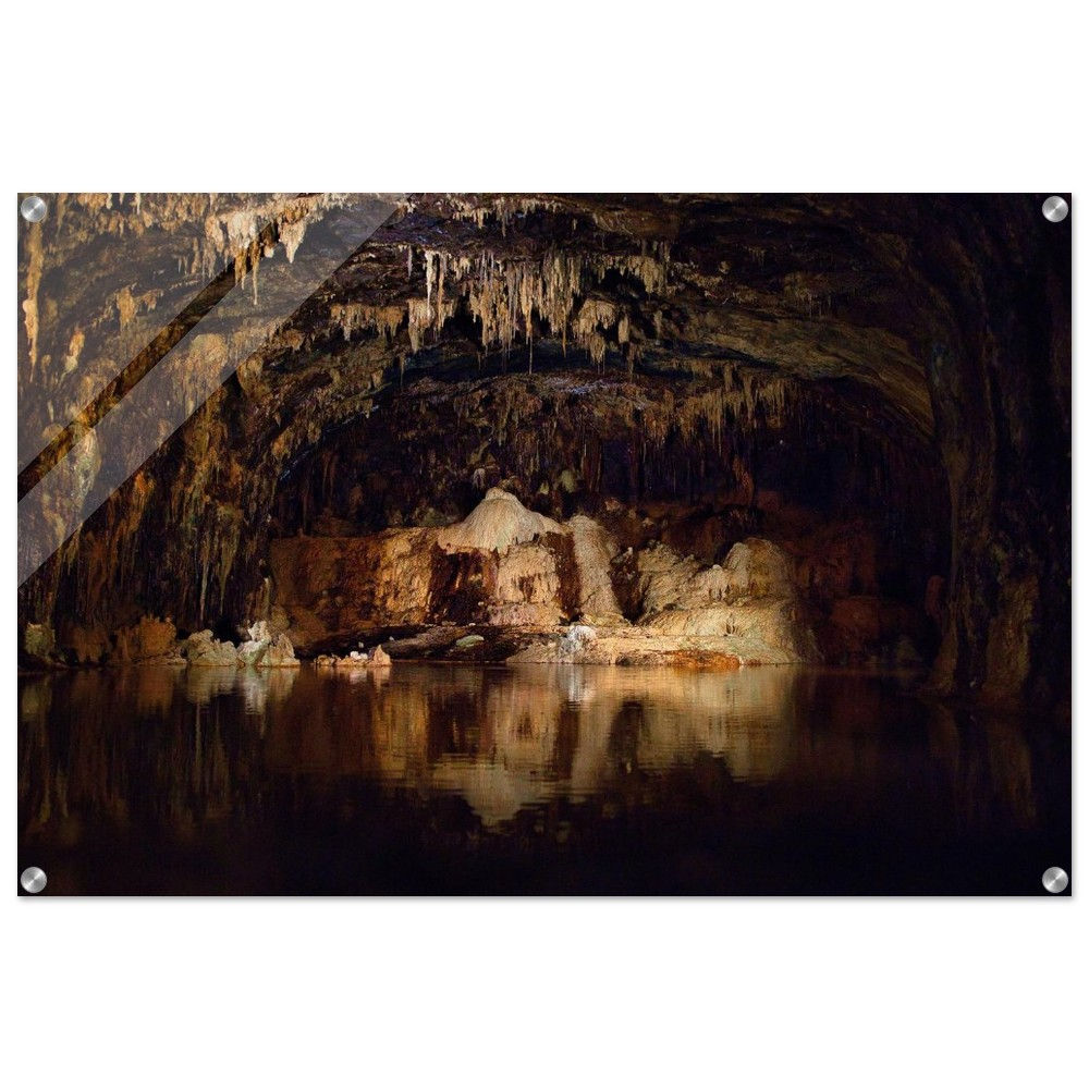 Stalaktiten - Höhlensystem Deutschland Stalaktiten | Premium Acryl Print