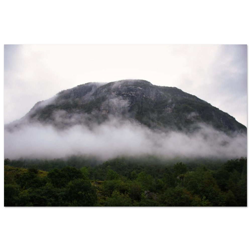 Flateland - Neblige Berge Norwegen | Fine Art Poster