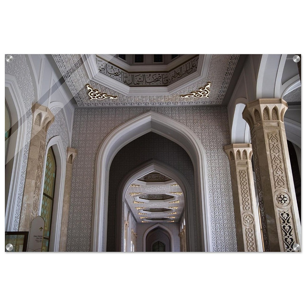 Gebet in Weiß - Premium Acryl Print