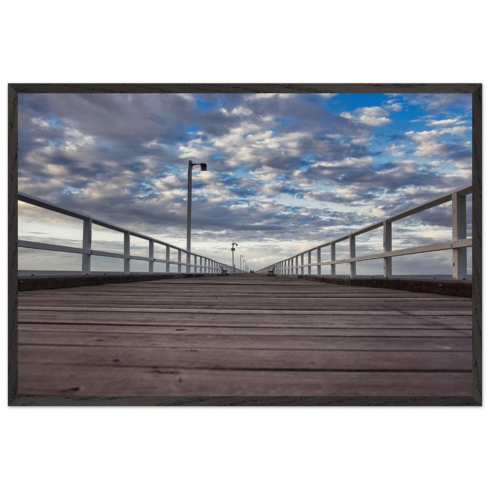 Urangan Pier - Premium Holzrahmen Poster
