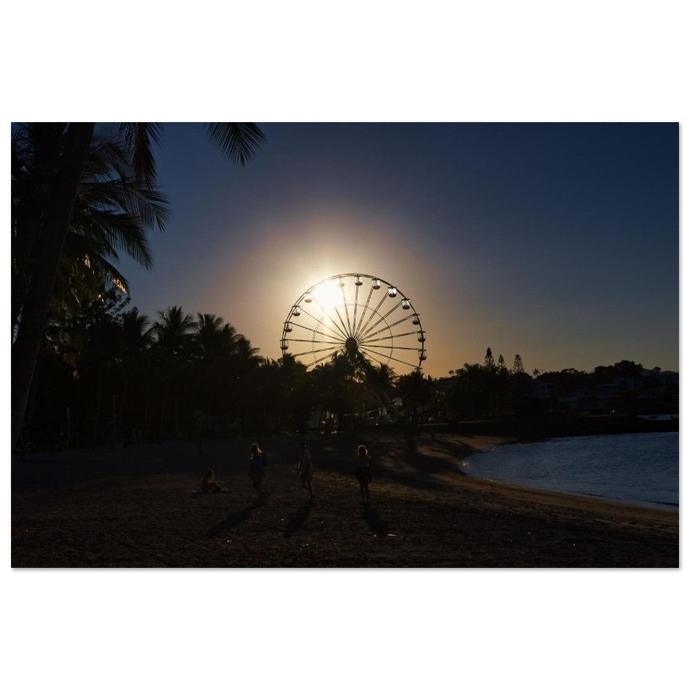 The Wheel - Riesenrad Sonnenuntergang Airlie Beach | Fine Art Poster