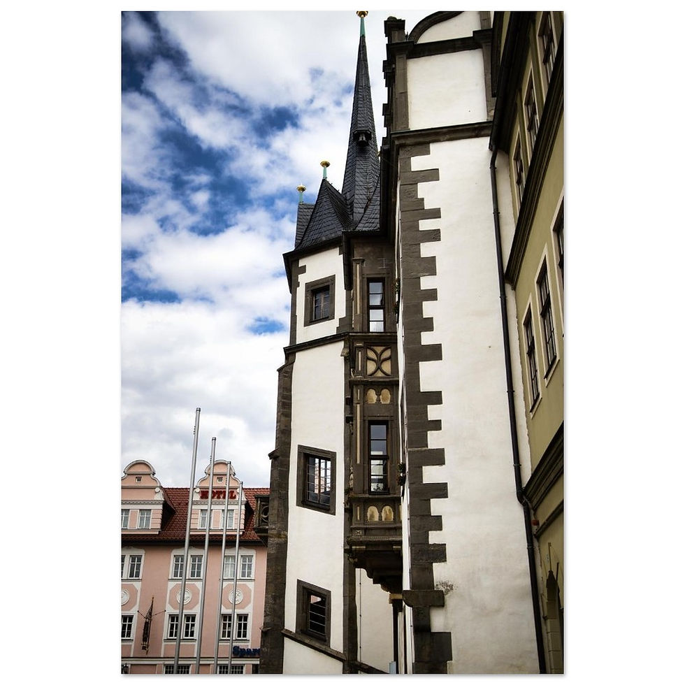 Rathaus Saalfeld an der Saale - Fine Art Poster