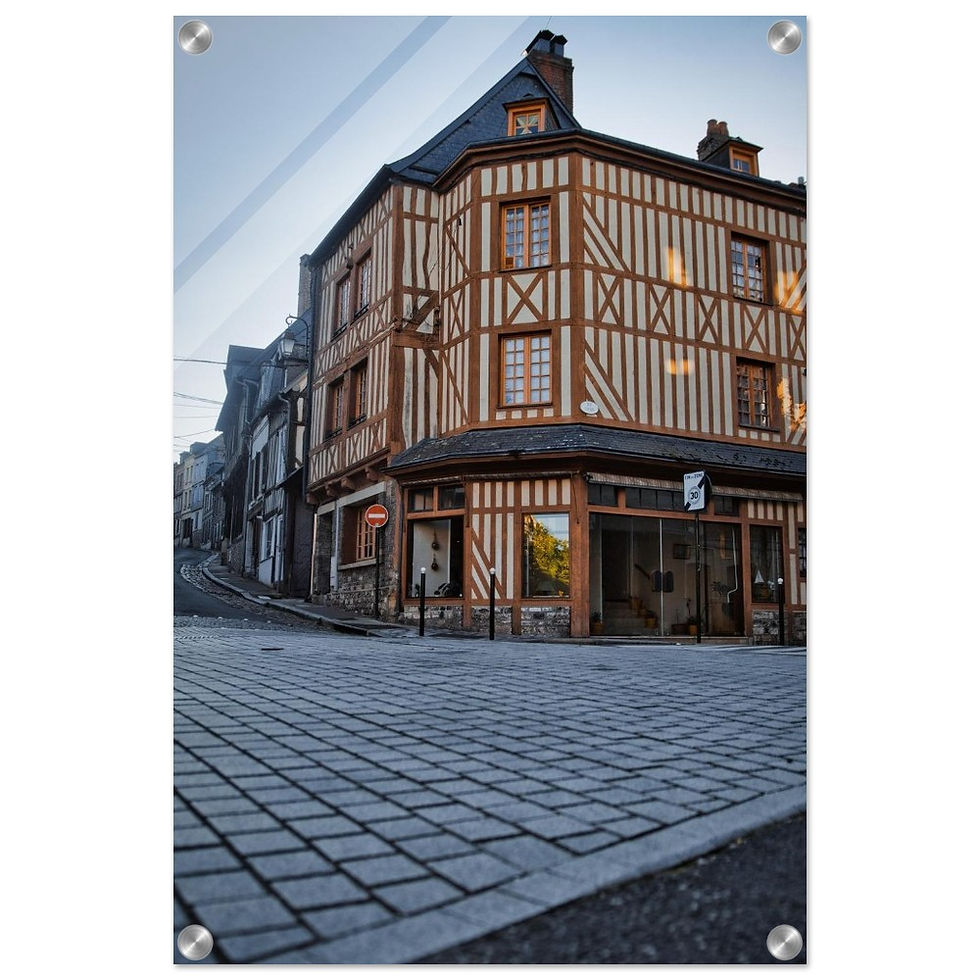 Französisches Fischerörtchen - Premium Acryl Print