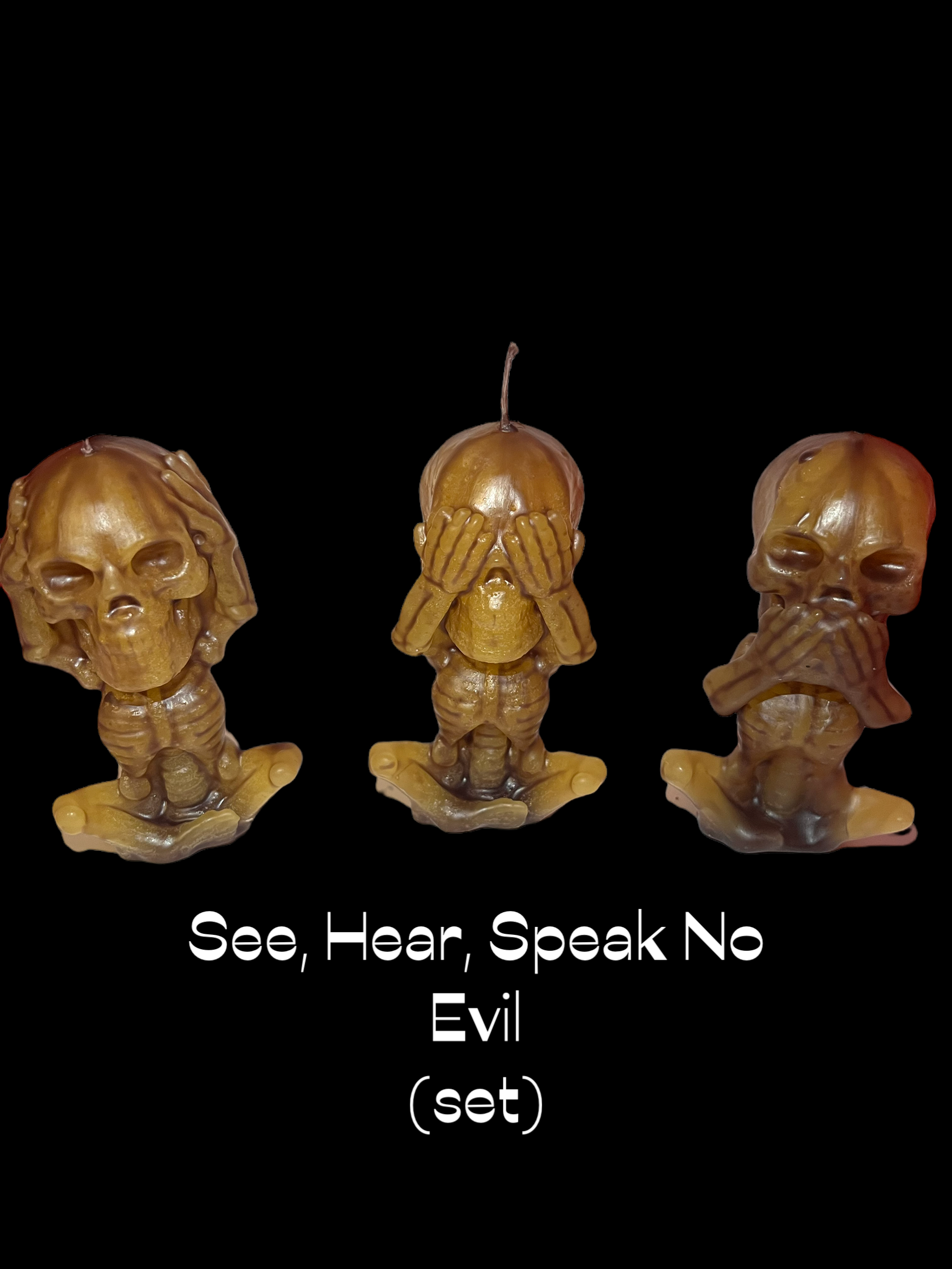 Hear, See, Speak No Evil (set of3)