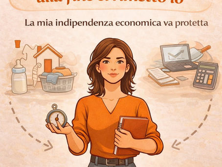 Immagine illustrata per articolo sulla self-leadership femminile, il carico mentale e il rischio di mettere casa e famiglia prima del lavoro, perdendo autonomia e indipendenza economica
