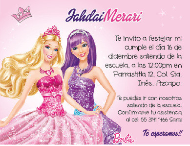 Miniatura: Invitación Personaje Favorito Impresa