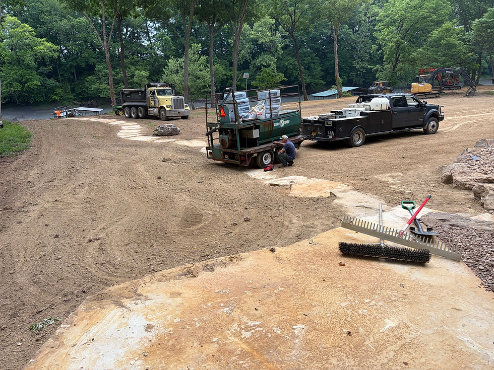 Prep work for hydroseed
