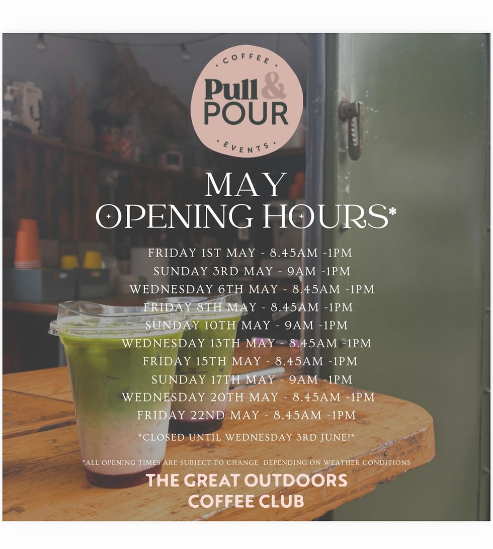 May Pull & Pour Opening Hours