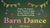 Billie Memorial Match & Barn Dance: Friday August 7th from 7pm