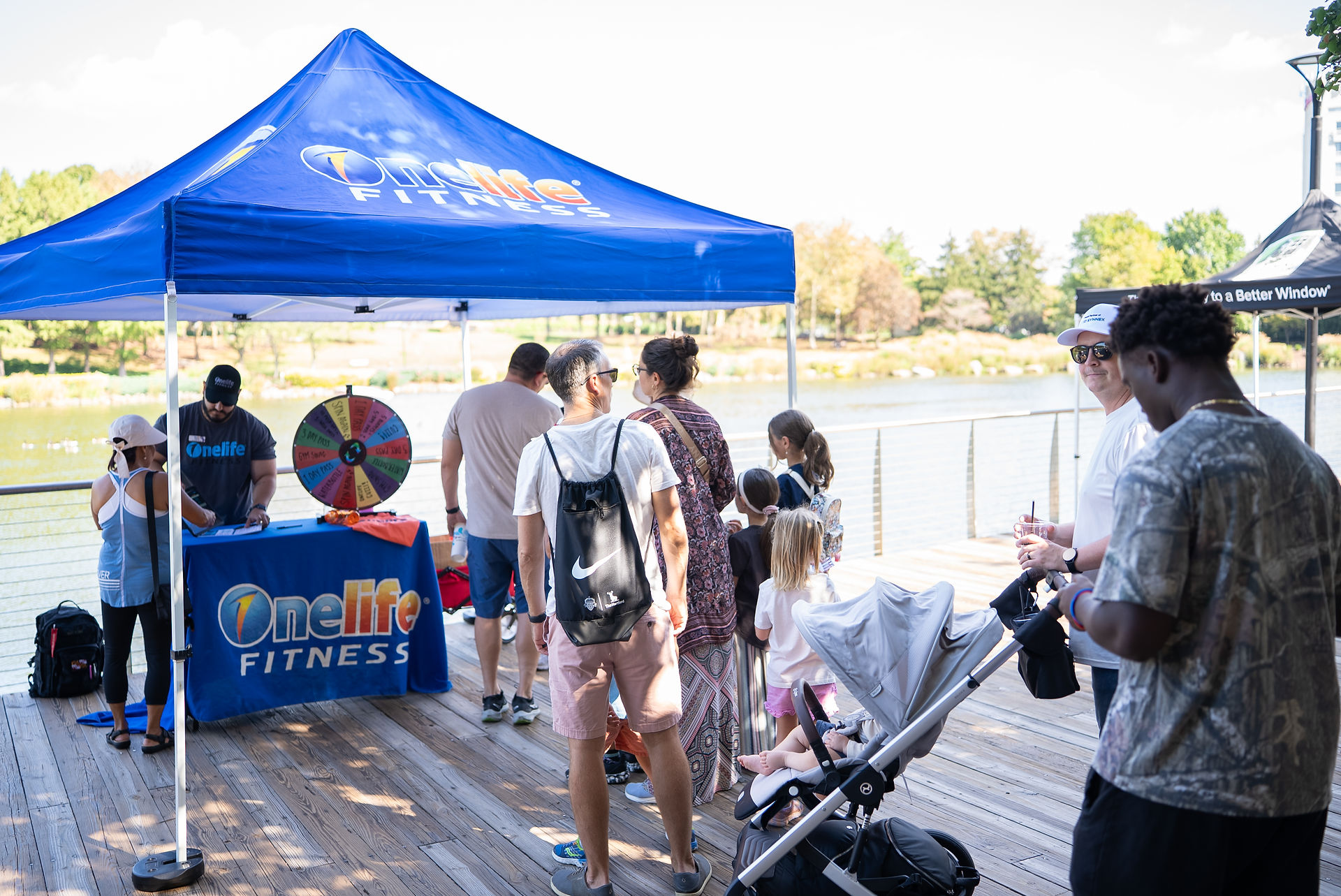 Onelife Fitness Booth and Line Up