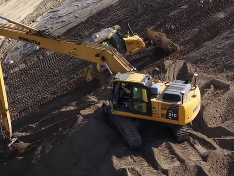 Vidéo de chantier - Notre pelle à long bras
