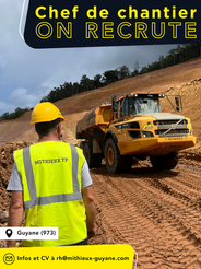 ON RECRUTE - Chef de chantier (Guyane)